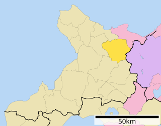 赤井川村位置図