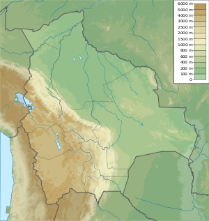 コチャバンバ水紛争の位置（ボリビア内）