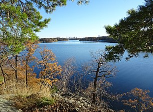 På hösten 2022 mot söder från Tivoliparken.