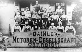 Salariés Daimler-Motoren-Gesellschaft Bad Cannstatt, 1890