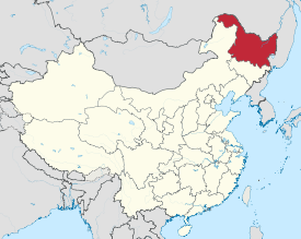 Map shawin the location o Heilongjiang Province