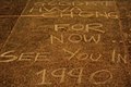 Memories written by students at the central plaza before the building was torn down and rebuilt, in 1986