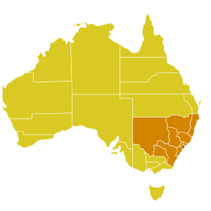 Karte der Kirchenprovinz Sydney