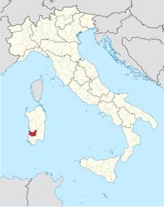 Provincia del Medio Campidano – Localizzazione