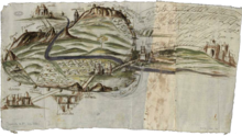La Huerta de Pegalajar aparece representada en este mapa de 1559.
