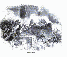 Siege of Acre. Charles Knight, The popular history of England. P. 377.png