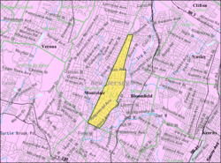 Census Bureau map of Glen Ridge, New Jersey