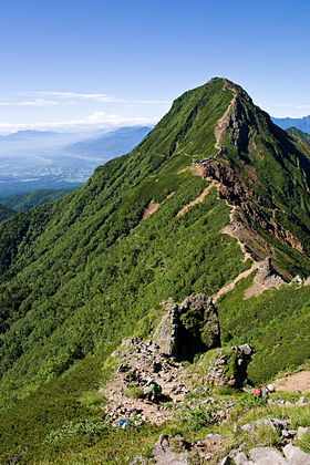 Vue du mont Aka.