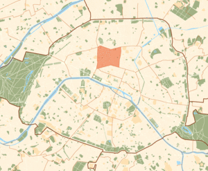 Karte der Pariser Arrondissements