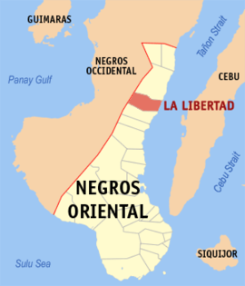 La Libertad na Negros Oriental Coordenadas : 10°2'N, 123°13'E