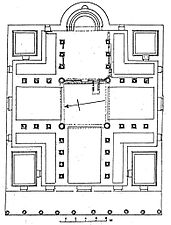 Plan de l'église des Prophètes, Apôtres et Martyrs.