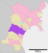 Ligging van Sendai in die Miyagi-prefektuur