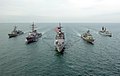 Image 22HMAS Anzac and HMAS Darwin with United States and British warships in late 2002 (from History of the Royal Australian Navy)