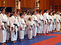 Image 40Karatekas at a dojo with different colored belts (from Karate)