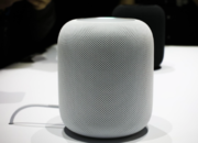 An Apple HomePod speaker
