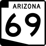 Straßenschild der Arizona State Route 69