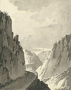 Pierre Lacour fils, les Gorges de Chailles, Voyage à Rome fait en 1824 et 1825.