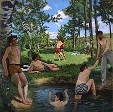 Frédéric Bazille, Summer Scene, 1869