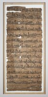 Papyrus die een koninklijke decreet beschrijft van Ramses XI Museo Egizio