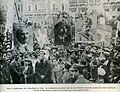 Image 20Proclamation of the Second Hellenic Republic in 1924. Crowds holding placards depicting Alexandros Papanastasiou, Georgios Kondylis and Alexandros Hatzikyriakos (from History of Greece)