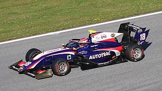 Pedro Piquet en Formule 3 en 2019 sur le Red Bull Ring.