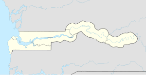 Банжул. Карта розташування: Гамбія