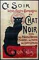 Théophile Alexandre Steinlen: Le Chat Noir -kabareen kiertueen mainosjuliste (1896)