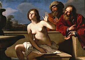 Susanna is toloye guazikye gan, Guercino, 1650