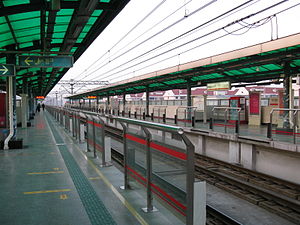 2008年的呼兰路站1号线站台