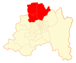 Location in the Santiago Metropolitan Region