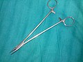 Straight needle holding forceps