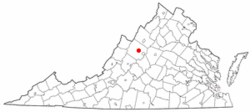Vị trí của Staunton, Virginia