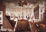 Maypole on the Capitoline Hill in Rome, Agostino Tassi, 1630