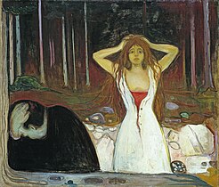 Ashes, 1894, oil on canvas, 120.5 cm × 141 cm (47+1⁄2 in × 55+1⁄2 in). Nasjonalgalleriet, Oslo