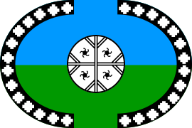 Bandeira mapuche do territorio lafquenche.