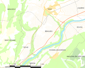 Poziția localității Beaulieu