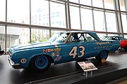 Richard Petty's 1964 Plymouth Belvedere at the NASCAR Hall of Fame in Charlotte, NC.