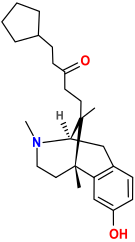 Chemical structure of quadazocine.