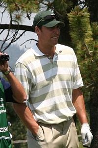 Уолли Щербяк на турнире по гольфу в июле 2008 года (округ Дуглас, Невада)