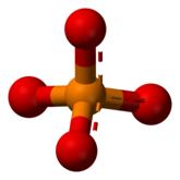 [PO 4]3− Phosphate or orthophosphate