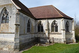 L'abside et le bras sud du transept.