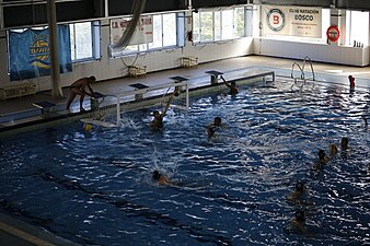 31/10: Equip de waterpolo CE Picornell en un partit homenatge disputat a Natzaret, València