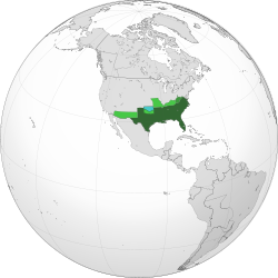 Location of Amerika Konfederativ Shtatlari