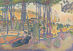 L'air du soir (The Evening Air). Henri-Edmond Cross. c. 1893.