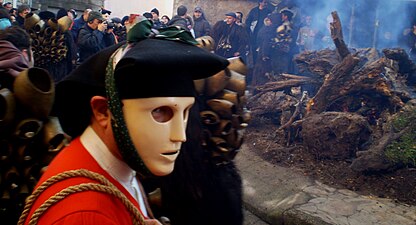 Un Issohadore, maschera dipica del carnevale di Mamoiada