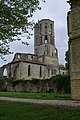 Vue du nord-est de l'abbaye.