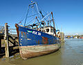 Fishing boat with the RX designation signifying Rye Harbour.