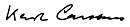 Firma di Karl Carstens