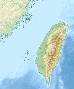 2022年台東地震在臺灣的位置