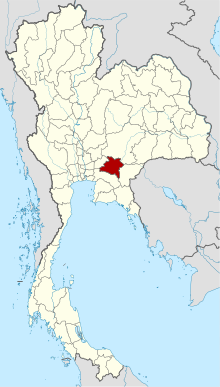 Map highlighting Prachinburi province